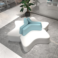 Ensemble de canapés modulaires créatifs pour réception commerciale, combinaison table basse, mobilier de bureau en cuir pour école, maison, bureau, hôtel