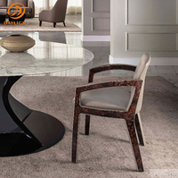 Ensemble de 4 chaises de salle à manger moderne en cuir gris, livraison gratuite, meubles de salle à manger de style nordique