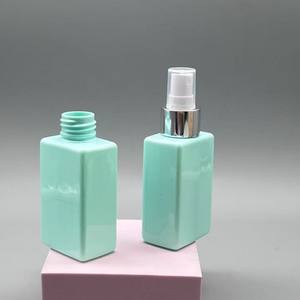 Perfume en Aerosol <span class=keywords><strong>Makron</strong></span>, Botella de 100 ml, Plástico PET Verde, Pulverizador con Bomba, Forma Ovalada, Serigrafiado - Product Image 3