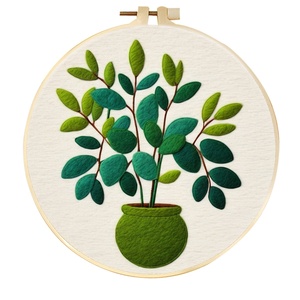 Set de Inicio de Algodón Hecho a Mano con Patrón de Flores Modernas para Fieltro, Decoración del Hogar, Pintura, Bordado, Manualidades, Punto de Cruz y Costura - Product Image 5