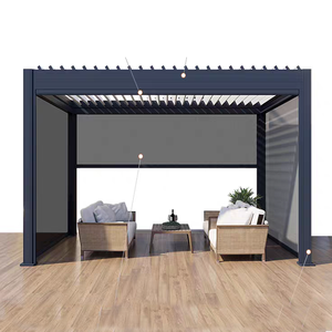 Gazebo in Alluminio Impermeabile per Esterni, Pergola Motorizzata, Tenda Padiglione per Giardino, Patio, Piscina, Terrazza, Cortile - Product Image 4