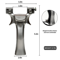 Nouvelle Fronde Métallique Professionnelle avec Bande Élastique Plate pour la Chasse et le Tir en Extérieur