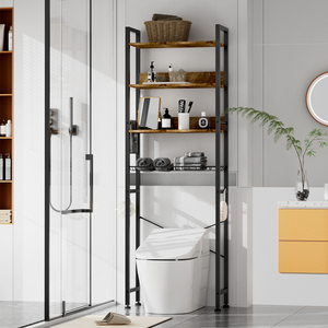 Modern Bathroom Storage Shelf Factory Wholesale Indoor Furniture Minimalist Over Toilet Storage <strong>Cabinet</strong> - Product Image 6