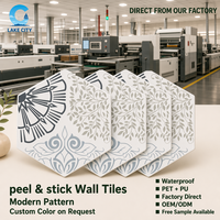 Carreaux de sol autocollants modernes personnalisés, design artistique hexagonal en PVC, antidérapants, imperméables, pour la décoration de la maison