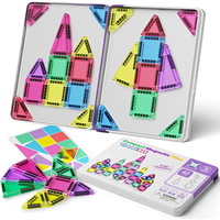 Bloques Magnéticos Mini de 3.75 cm con Caja de Hierro, Juego de Bloques de Construcción Magnéticos, Juego de Viaje para Niños, Juguetes Escolares