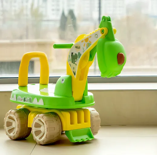 子供用スライディングショベル1〜5歳の赤ちゃんは回転可能な360エンジニアリング車両シミュレーションショベルに乗ることができます座ることができます