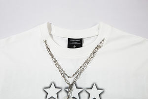 OEM En stock coton hommes col O grande taille T-shirts personnalisé 3d <span class=keywords><strong>mousse</strong></span> bouffée sérigraphie Logo T-shirt surdimensionné uni hommes T-shirt - Product Image 4