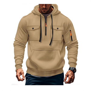 <span class=keywords><strong>Felpa</strong></span> <span class=keywords><strong>con</strong></span> <span class=keywords><strong>Cappuccio</strong></span> Vintage Nera di Alta Qualità Autunno/Inverno, Logo Personalizzato Stampato, Pullover da <span class=keywords><strong>Uomo</strong></span> <span class=keywords><strong>con</strong></span> Zip - Product Image 3