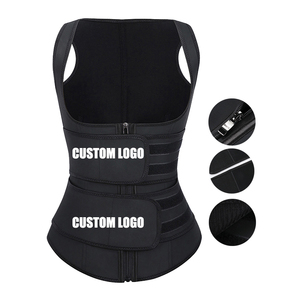 Bán buôn phụ nữ Latex vest Shaper đôi thắt lưng với dây kéo eo huấn luyện viên nén cao giảm béo vành đai eo tông đơ - Product Image 3