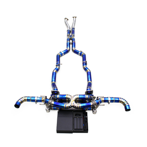 Tuyau d'échappement COC Valvetronic Catback pour <span class=keywords><strong>Aston</strong></span> <span class=keywords><strong>Martin</strong></span> <span class=keywords><strong>Vantage</strong></span> V8 4.0T 2018 + Silencieux d'échappement en titane avec télécommande - Product Image 1