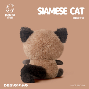 Peluche <span class=keywords><strong>de</strong></span> Gato Siamés <span class=keywords><strong>de</strong></span> <span class=keywords><strong>Ojos</strong></span> Grandes Kawaii, Animal <span class=keywords><strong>de</strong></span> Peluche Suave Realista con <span class=keywords><strong>Ojos</strong></span> <span class=keywords><strong>Azules</strong></span> para Niños, Decoración del Hogar, Regalos <span class=keywords><strong>de</strong></span> Cumpleaños - Product Image 3