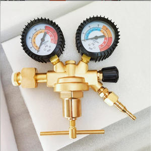 Manomètre à oxygène haute pression modèle européen GCE, régulateur de dioxyde de carbone tout en cuivre, régulateur de manomètre d'acétylène, régulateurs de pression - Product Image 2