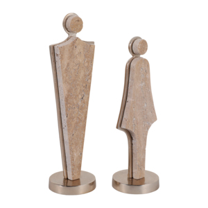 Statua Moderna in Metallo, Scultura Decorativa per Soggiorno, Ufficio, Mensola, Tavolino da Caffè - Product Image 2