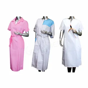 여성을위한 병원 100% 면을위한 유행 도매 간호사 유니폼 CE,ISO13485 스크럽 유니폼 세트 유행