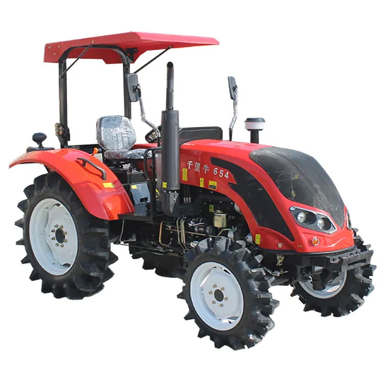 Chalion QLN-654 Traktor 4WD Frontlader Landwirtschaft Maschinen Ausrüstung Traktor 65HP Kompakt Traktor Lader Bagger lader