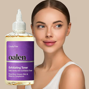 Oalen Private Label Facial Exfoliating Toner Daily Brightening Treatment Reduces Uneven <strong>Marks</strong> for Nice Skin Tone - Product Image 1