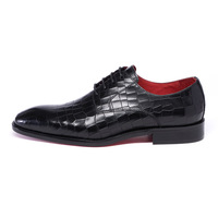 Chaussures habillées à lacets pour hommes en cuir véritable, respirantes et résistantes à l'usure, avec étiquette et boîte d'origine.