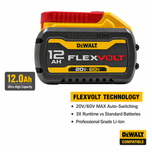 Baterai Pengganti Kompatibel dengan DEWALT DCB612 20V/60V FLEXVOLT 12.0Ah |   21700 Sel Baterai Output Tinggi |   Grosir Massal OEM - Product Image 3