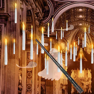 Nueva varita mágica cónica llama móvil luz parpadeante electrónica Halloween Navidad Año Nuevo velas flotantes decorativas Led - Product Image 5