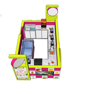 Tùy Chỉnh Miễn Phí 3D Thiết Kế Mall Ice Cream Kiosk/Bubble Trà Kiosk - Product Image 3