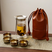 Juego de Té de Vidrio Resistente al Calor, Diseño Original Chilong Gongdao, Regalo de Alta Gama para el Hogar, Estilo Chino Minimalista