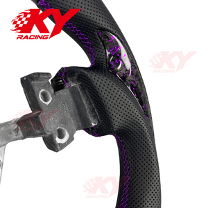 พวงมาลัยคาร์บอนไฟเบอร์ LED RPM แบบกำหนดเองสำหรับรถแข่ง Nissan 350Z 370Z สำหรับ Infiniti FX35 FX45 G35 Coupe - Product Image 3