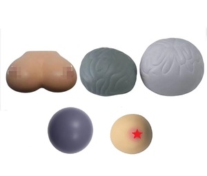 Balle <span class=keywords><strong>anti</strong></span>-<span class=keywords><strong>stress</strong></span> en mousse PU avec logo personnalisé, forme de sein, pour soulager le <span class=keywords><strong>stress</strong></span> - Product Image 1
