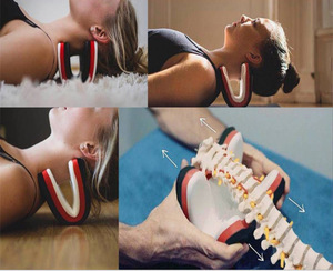 Bantal serviks nirkabel dengan pemijat peregangan Manual & Remote Control & Alat Orthotic traksi untuk pijat kepala - Product Image 5