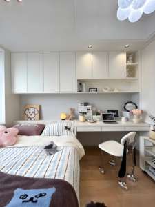 Juego de Muebles de Dormitorio Modernos de Lujo Huipinju, Incluye Tocador y Almacenamiento de Madera para Niños - Product Image 3