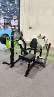 Machine à Rameuse Assise à Charge Libre, Série Trois Rails, Siège avec Coussin de Poitrine 8 Positions, Acier de Sécurité, 5 Niveaux de Résistance, pour Salle de Sport Commerciale