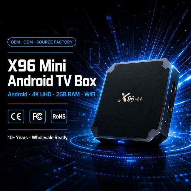 Factory Priced X96mini Android 11 Quad Core Set-Top TV Box 1/2/8/16Gb 2.4Ghz/5.8 Dual Wifi 4K S905W2 Chipset UK/US