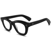 Montures de lunettes épaisses noires vintage populaires, anti-lumière bleue, de luxe, pour femmes, en acétate, vente en gros