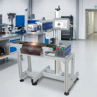 Machine de marquage laser volante CO2 à tube métallique RF de qualité industrielle 60W 30W pour le codage des matériaux non métalliques (plastique, bois, cuir) - Système CE