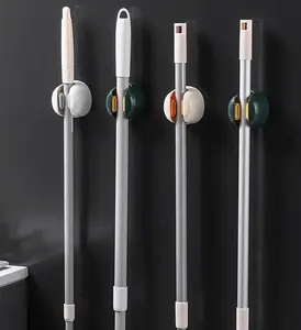 Plastic Mop Rack Does Not Need to Be Punched. Strong Broom Clip Bathroom Multifunctional Mop Rack <b>Kitchen</b> Strong <b>Hook</b> - Product Image 6