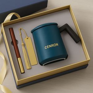 Coffee/Tea Mug <b>Gift</b> <b>Box</b> for Companies | Premium Pen Included, Gold logo Service, Wholesale Factory Pricing - Product Image 4