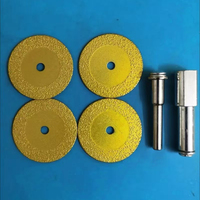 Disco de diamante de 40/50 mm con soldadura al vacío para corte de azulejos, mini esculturas, grabado y corte de granito, cerámica y piedra.