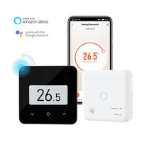 Termostato inalámbrico Wifi con control de clima de calefacción por suelo radiante con pantalla de