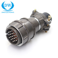 Connecteur en cuivre durable 2PM, prise aviation norme russe, câble aérospatial militaire, 10P 5P broches, raccord fileté en aluminium IP67 22A