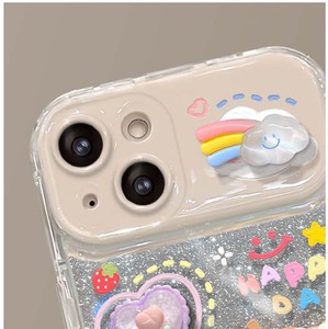 Dễ Thương Đám Mây Máy Ảnh Gương Với Dây Đeo Cổ Tay TPU Điện Thoại Di Động Bìa Trường Hợp Đối Với iPhone 7 8 Cộng Với X XR XS 11 12 13 14 15 16 17 Pro Max - Product Image 4