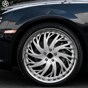 Jantes forgées monobloc DW 24 26 pouces 5x120 en aluminium poli à déport profond pour Chevrolet Camaro - Product Image 5