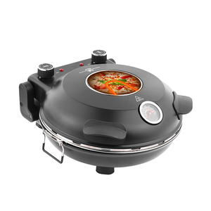 <span class=keywords><strong>Forno</strong></span> Elettrico <span class=keywords><strong>per</strong></span> <span class=keywords><strong>Pizza</strong></span> da 12 Pollici, Controllo Meccanico, Struttura in Acciaio Inox, <span class=keywords><strong>Pietra</strong></span> Refrattaria in Ceramica, Multifunzione <span class=keywords><strong>per</strong></span> <span class=keywords><strong>Casa</strong></span> - Product Image 6