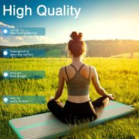 Tapis de gymnastique gonflable personnalisé avec logo en PVC, antidérapant, coussin d'air, imperméable, unisexe, équipement de protection sportive, yoga, gymnastique, tumbling