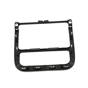 Panneau de climatisation automatique noir, panneau de lecteur CD, décoration radio surround. Jetta Golf 5 1KD 858 069 - Product Image 2
