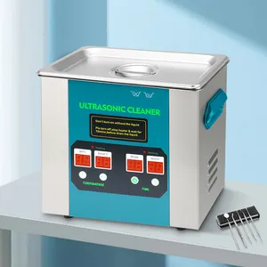 40KHz Desktop Dental Lab Cleaning Machine 180W 5liter Digital Ultrasonic Cleaner