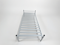 Cadre de lit en métal extensible moderne, simple et durable, taille Queen, en maille - Construction en acier, gain de place, utilisation en chambre à coucher, marque Hengli, Hebei