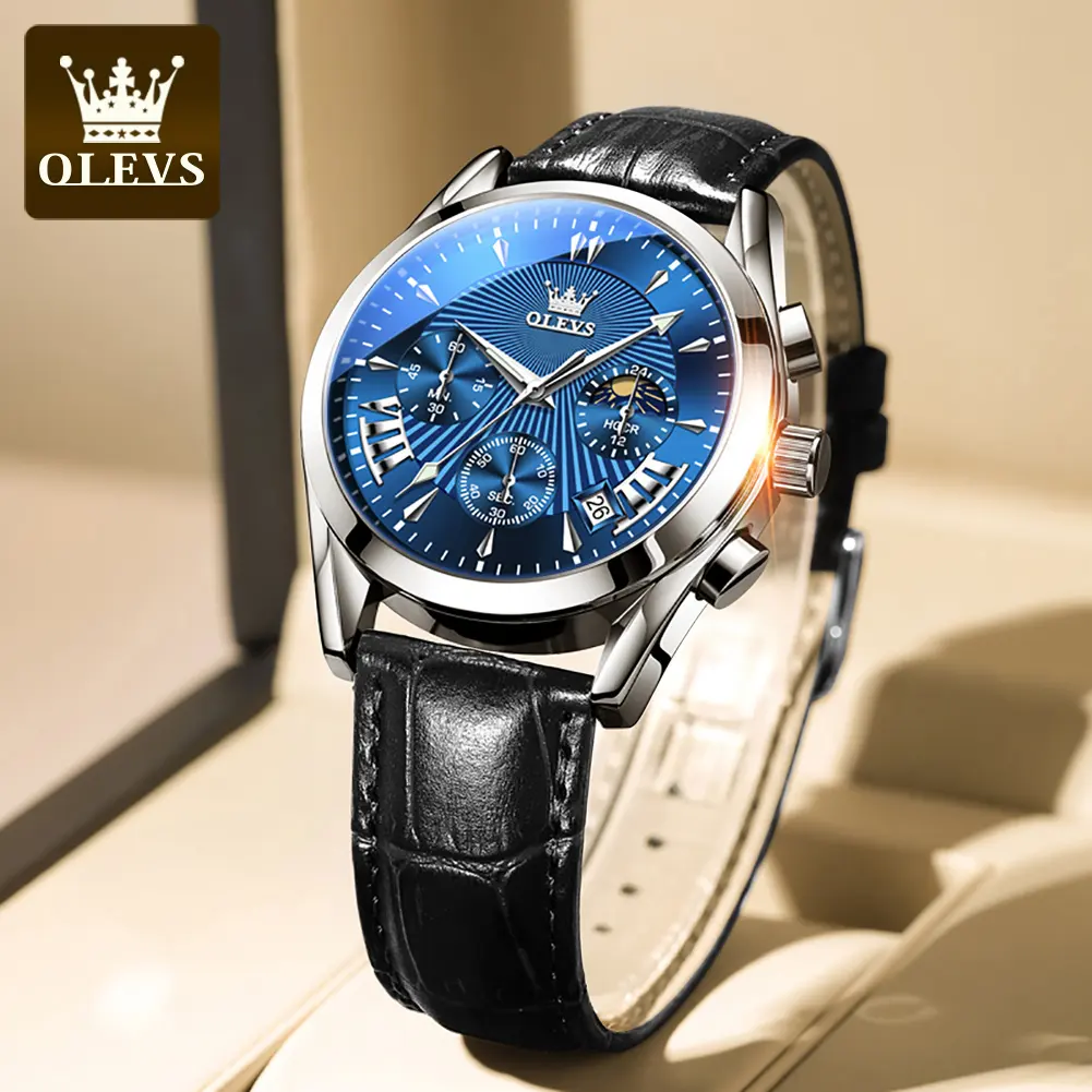 OLEVS 2876 Oem custom hot Fashion Business Waterproof watches men wrist classic Multi-function watch luxury quartz watch