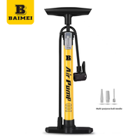 BAIMEI Steel Bike Floor Pump AV/FV/DV Valves 140PSI Lightweight Portable Ball Tire Inflator for Car Motorcycle Wholesale OEM