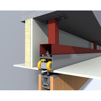 Cloison amovible insonorisée et pliable pour salle de sport - Matériel MDF modulaire mobile, écologique et ignifuge