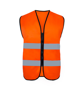 Gilet di Sicurezza Riflettente con Cerniera OEM per Cantieri Edili e Lavoratori Stradali - Product Image 2