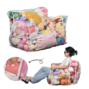 Funda Transparente para Silla Puff de Peluche para Niños, Funda Extra Grande Impermeable de TPU para Silla Puff con Cierre - Product Image 1